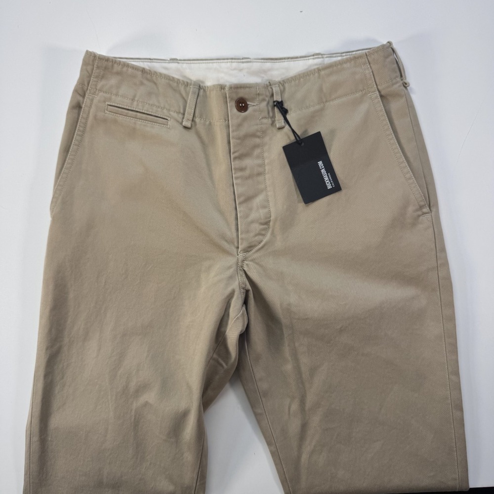 BUCK MASON Uniform Khaki Paperback Twill Maverick Slim Officer Chino Mens 29x32 - Picture 11 of 16